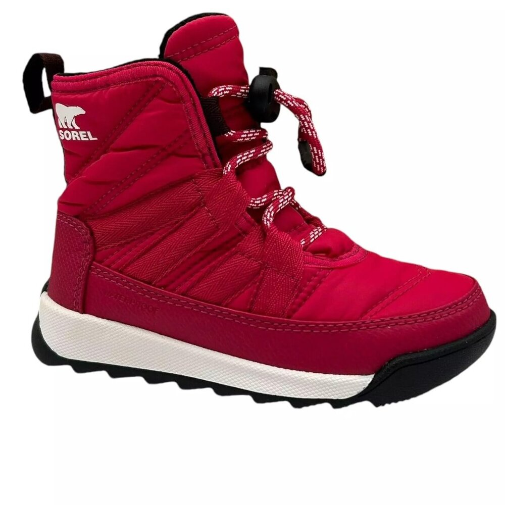 Sorel Toddler Girl's/Boy's Lined Snow Boots Size 9 Fuchsia Rush/Black Waterproof - Picture 3 of 12